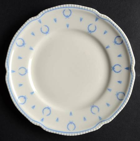 Blue Bow Bread & Butter Plate