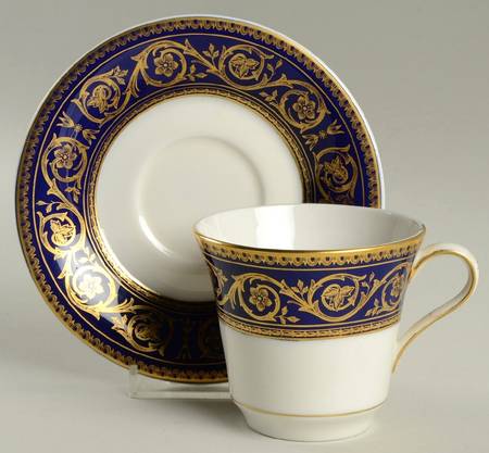 Blue Rhapsody Flat Cup & Saucer Set