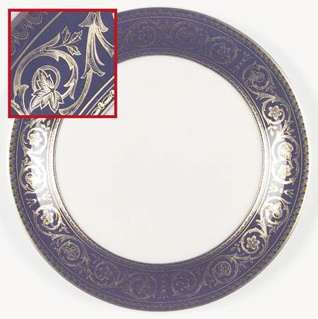 Blue Rhapsody Dinner Plate by Castleton (USA)