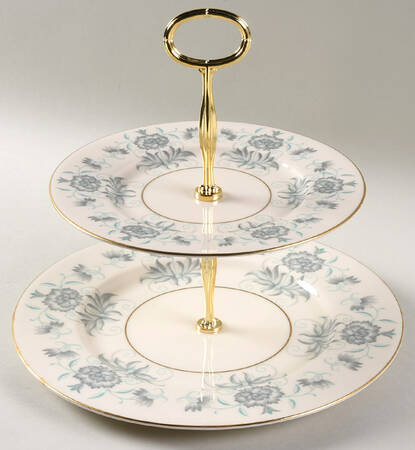 Caprice 6 5/8"-10"  2 Tiered Serving Tray (Dp, Sp) HC