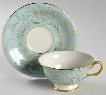 Captiva Footed Cup & Saucer Set