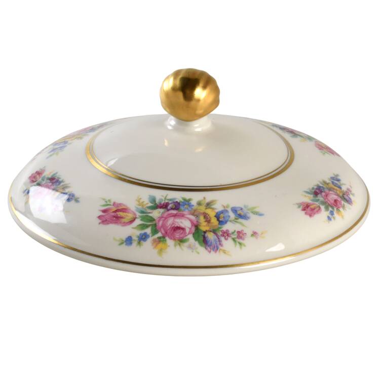 Castleton Rose Lid for Round Vegetable