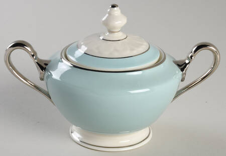 Castleton Turquoise Sugar Bowl & Lid