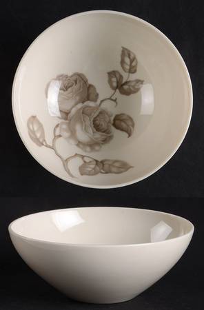 Dawn Rose Flat Cream Soup Bowl