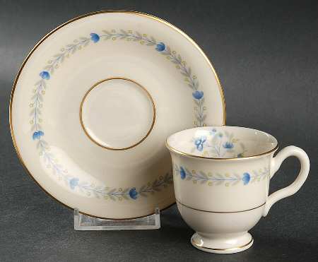 Devon Footed Demitasse Cup & Saucer Set