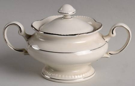 Empire (No Wreath, Platinum Trim) Sugar Bowl & Lid