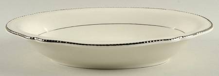 Empire (No Wreath, Platinum Trim) 10" Oval Vegetable Bowl