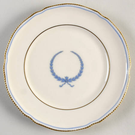 Empire (Blue Wreath, Gold Trim) Salad Plate