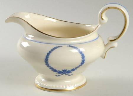 Empire (Blue Wreath, Gold Trim) Creamer