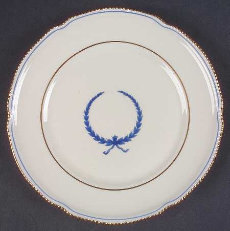 Empire (Blue Wreath, Gold Trim) Salad Plate