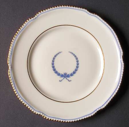 Empire (Blue Wreath, Gold Trim) Bread & Butter Plate