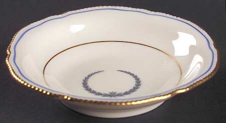Empire (Blue Wreath, Gold Trim) Fruit/Dessert (Sauce) Bowl