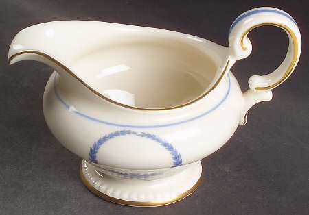 Empire (Blue Wreath, Gold Trim) Creamer