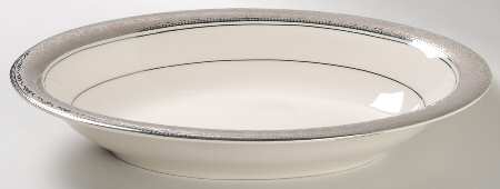 Evening Reflections Platinum 10" Oval Vegetable Bowl