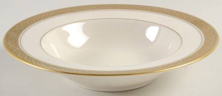 Evening Reflections Gold Rim Soup Bowl