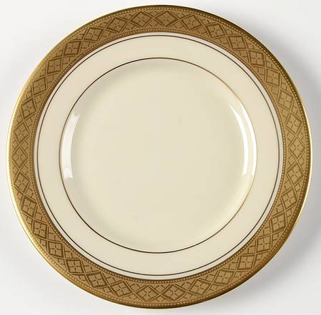 Evening Reflections Gold Bread & Butter Plate