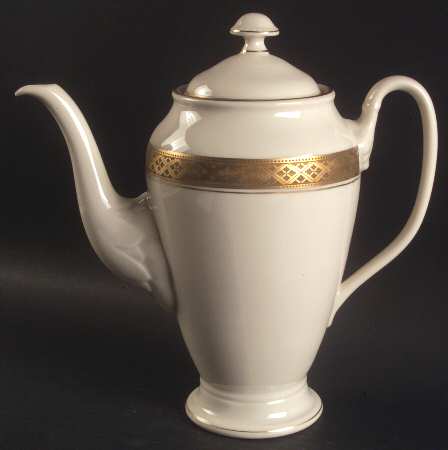Evening Reflections Gold Coffee Pot & Lid