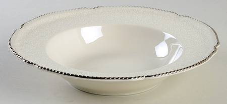 Filigree Rim Soup Bowl by Castleton (USA)