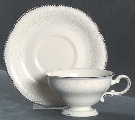 Filigree Footed Cup & Saucer Set