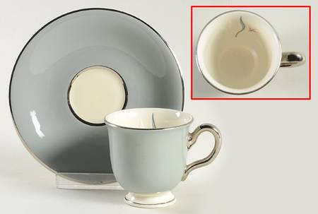 Flair Footed Demitasse Cup & Saucer Set