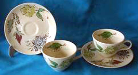 French Garden Flat Cup & Saucer Set