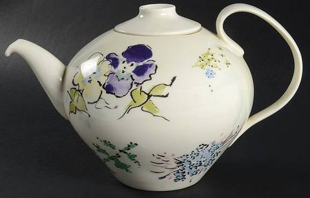 French Garden Teapot & Lid