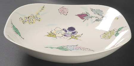 French Garden Square Salad Serving Bowl