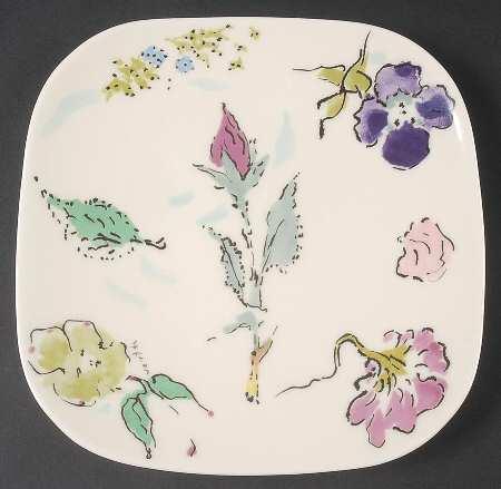French Garden Square Salad Plate