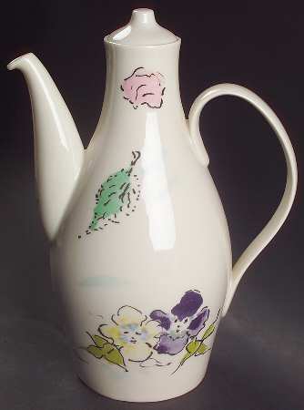 French Garden Coffee Pot & Lid