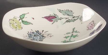 French Garden 9" Square Vegetable Bowl by Castleton (USA)