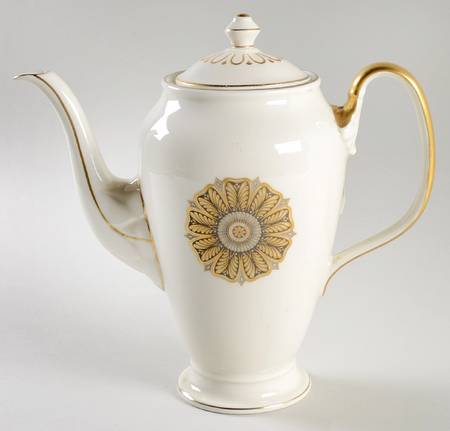 Gold Medallion Coffee Pot & Lid