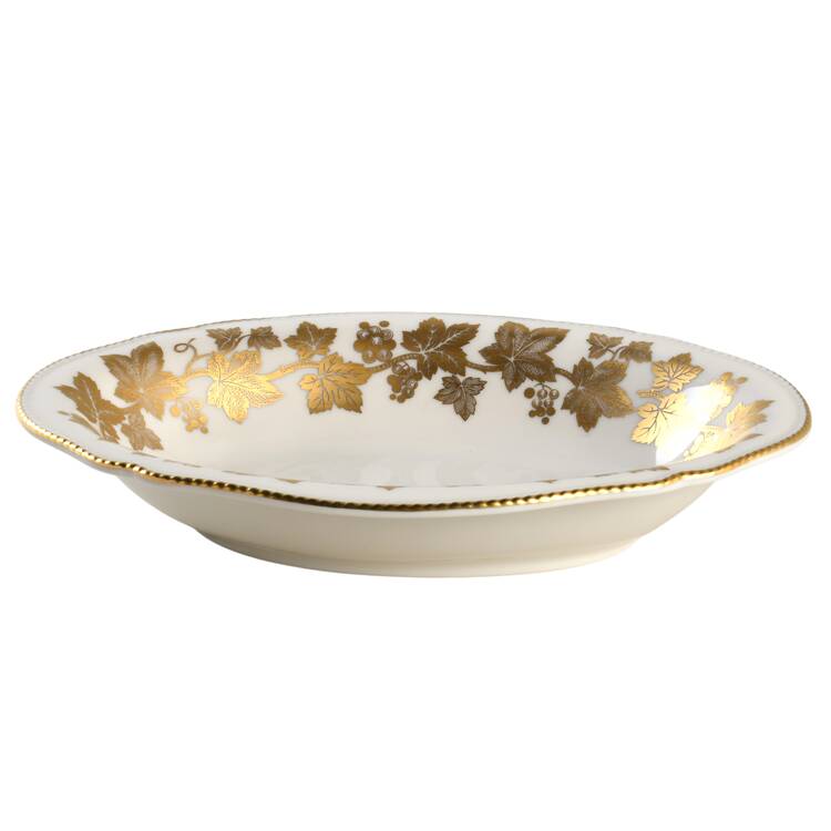 Golden Moment 10" Oval Vegetable Bowl