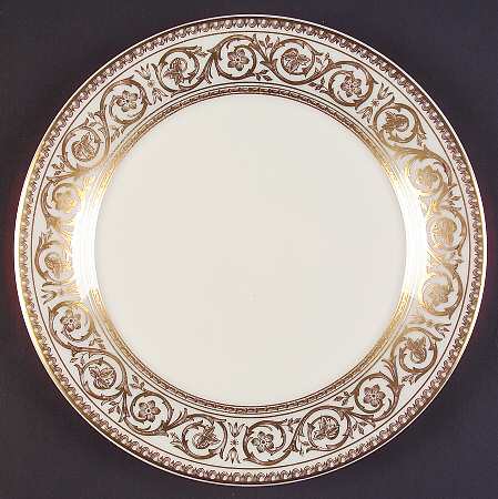 Golden Scroll Salad Plate by Castleton (USA)