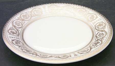 Golden Scroll Bread & Butter Plate