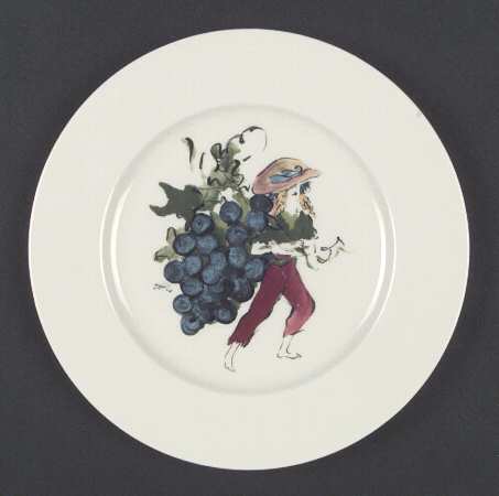 Harvest (Scenes, Rim) Luncheon Plate