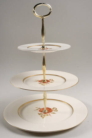 June 13 7/8"-14 1/4" 3-Tiered Serving Tray(DP,SP,BB) HC