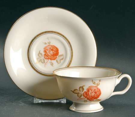 Footed Cup & Saucer Set