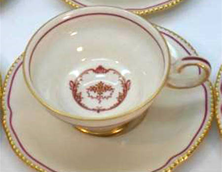 King Edward Footed Demitasse Cup & Saucer Set