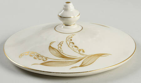 Lily of the Valley Lid for Round Vegetable