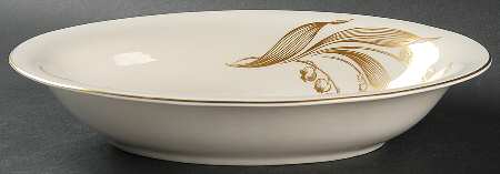 Lily of the Valley 11" Oval Vegetable Bowl