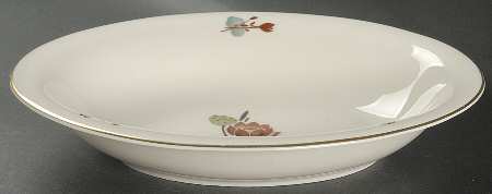 Lotus 11" Oval Vegetable Bowl