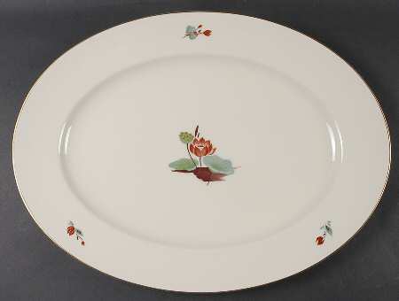 Lotus 18" Oval Serving Platter