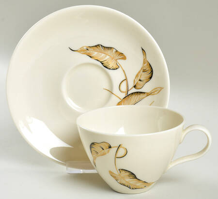 Lyana (Coupe Shape) Flat Cup & Saucer Set by Castleton (USA)