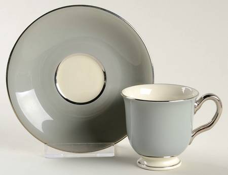 Lyric Footed Demitasse Cup & Saucer Set