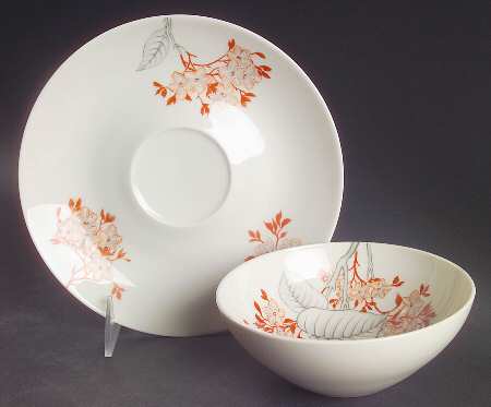 Mandalay Flat Cream Soup Bowl & Dessert Plate/Saucer Set