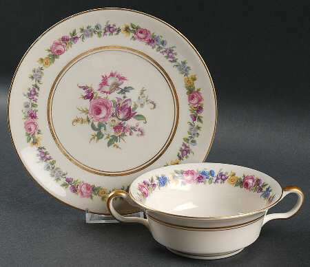 Manor Flat Cream Soup Bowl & Saucer Set