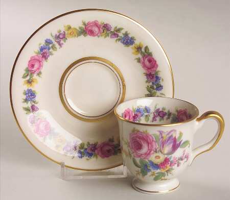 Manor Footed Demitasse Cup & Saucer Set