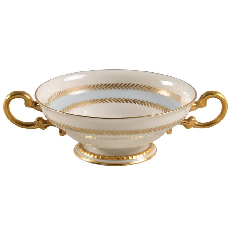 Mercedes Footed Cream Soup Bowl