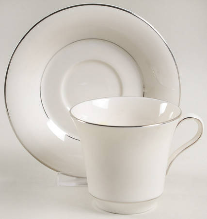 Overture Flat Cup & Saucer Set by Castleton (USA)