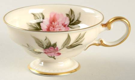 Peony Footed Demitasse Cup